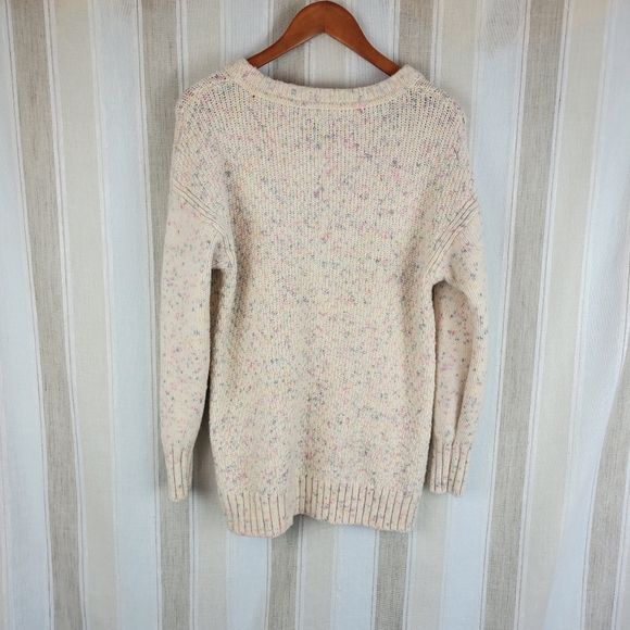 Gap Maternity Bobble Sleeve Crewneck‎ Sweater Confetti Cream Size Small - Picture 9 of 9